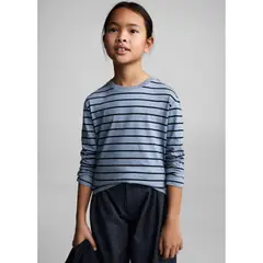 MANGO KIDS - Polo Manga Larga Niña Algodón