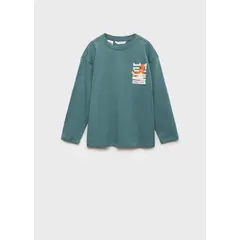 MANGO KIDS - Polo Niño Manga Larga Algodón