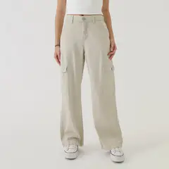 AMERICAN ABBEY - Pantalón Cargo Algodón Mujer