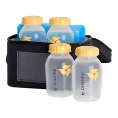 MEDELA - Conservador de Leche Materna y 4 Botellas Cooler Bag