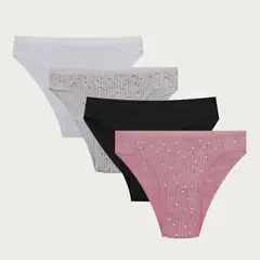 PALMERS - Bikini Niña Pack X4 Algodón