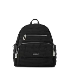 AMPHORA - Mochila Madeleine Negro Y Textura