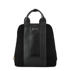 AMPHORA - Mochila Marceau Negro Y Textura