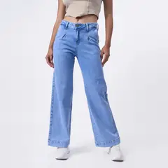 TAYSSIR - Jean Wide Leg Tiro Alto Mujer Tayssir.