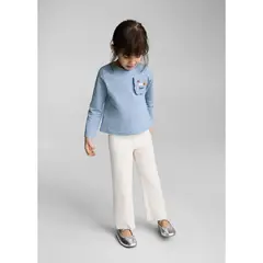 MANGO KIDS - Polo Manga Larga Bebé Niña Algodón