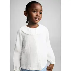 MANGO KIDS - Blusa Manga Larga Bebé Niña Algodón