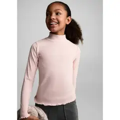 MANGO KIDS - Polo Manga Larga Niña Algodón