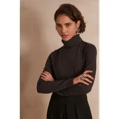 MAISON 123 - Polo Manga Larga Algodón Mujer