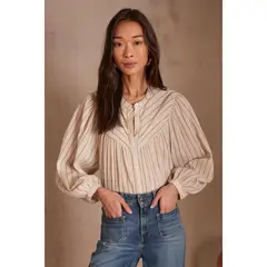 MAISON 123 - Camisa Manga Larga 100% Algodón Mujer