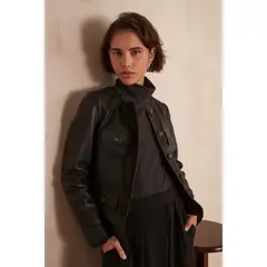 MAISON 123 - Casaca 100% Cuero Mujer