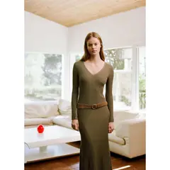 MANGO TEEN - Vestido Largo Casual Mujer