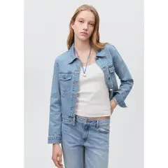 MANGO TEEN - Casaca 100% Algodón Mujer