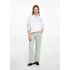 MANGO TEEN - Jean Straight Tiro Alto Mujer