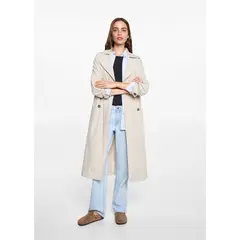 MANGO TEEN - Abrigo Casual Mujer