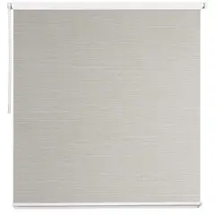 DECOR HOUSE INTEGRALES SAC - Cortina Roller Blackout Textil Rústico Crema 120cm Ancho x 120cm Alto