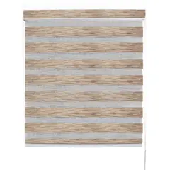 DECOR HOUSE INTEGRALES SAC - Cortina Roller Duo Superior Madera Ancho 200cm x Alto 140cm