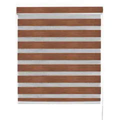 DECOR HOUSE INTEGRALES SAC - Cortina Roller Duo Superior Marrón Ancho 150cm x Alto 240cm