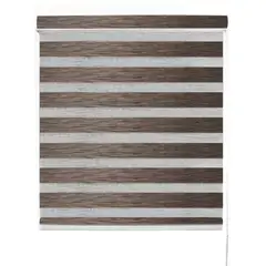 DECOR HOUSE INTEGRALES SAC - Cortina Roller Duo Premium Screen Marrón Ancho 180cm x Alto 180cm