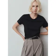 MANGO - Polo Manga Corta 100% Algodón Mujer