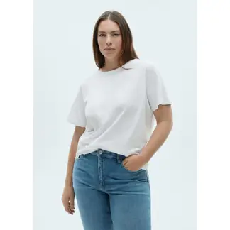 MANGO - Polo Manga Corta 100% Algodón Mujer
