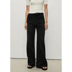 MANGO - Jean Wide Leg Tiro Alto Mujer Mango.