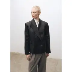 MANGO - Blazer 100% Cuero Mujer
