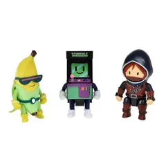 STUMBLE GUYS - Pack 3 Figuras 8cm Articuladas