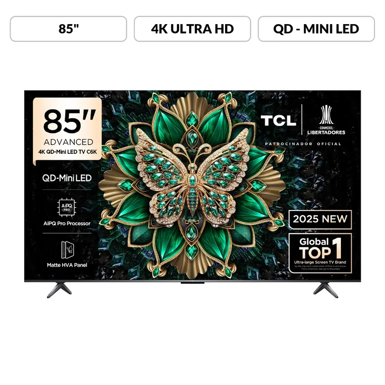 Televisor 85" Qd Miniled 4k 85c6k Google Tv