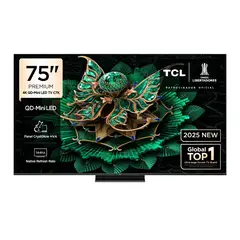 TCL - Televisor 75" Premium Qd Miniled 4k 75c7k Google Tv