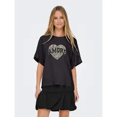 ONLY - Top Manga Corta 100% Algodón Mujer