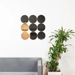 TUHOME - Set 9 Espejos Circulares Artemis