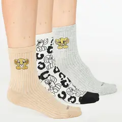 KAYSER - Tripack Media Larga Algodón Mickey