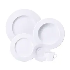 TRAMONTINA - Juego de Vajilla 20 Piezas Porcelana Mesh