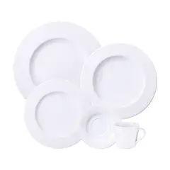 TRAMONTINA - Juego de Vajilla 20 Piezas Porcelana Nexus