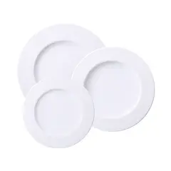 TRAMONTINA - Juego de Platos 12 Piezas Porcelana Nexus