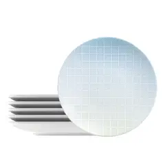 TRAMONTINA - Juego de Platos Postre 6 Piezas Porcelana 21cm Polaris