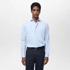 MANGO - Camisa Regular 100% Algodón Hombre Man