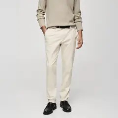 MANGO - Pantalón Algodón Hombre Man