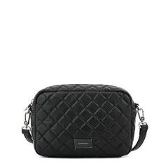 AMPHORA - Crossbody Bugi Negro Y Textura