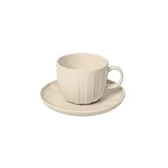 FERRAND - Set x6 Tazas de Té con Plato Porcelana Absolute