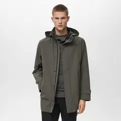 MANGO - Casaca Impermeable Hombre