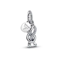 PANDORA - Charm Colgante Nudo Infinito Y Pavé