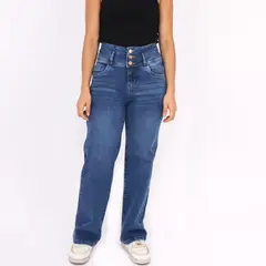 KAYRA POBLET - Jean Straight Tiro Alto Mujer