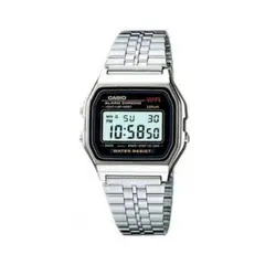 CASIO - Reloj A-159W-1 Hombre + Estuche