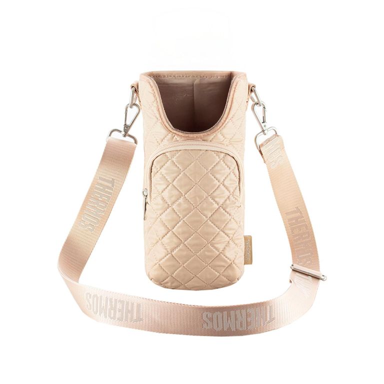 Porta Termo Poliéster Beige