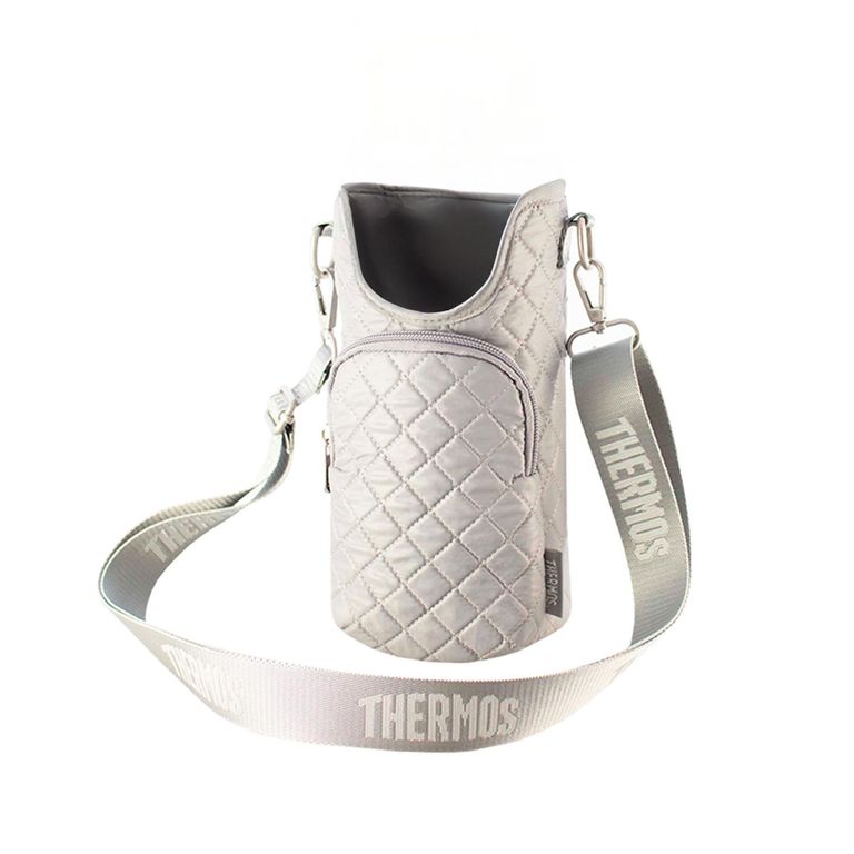 Porta Termo Poliéster Gris