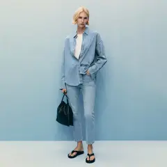 MANGO - Jean Slim Algodón Mujer