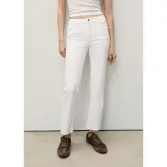 MANGO - Jean Flare Tiro Alto Mujer Mango.