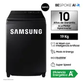 Samsung 19Kg AI Wash EcoBubble WA80F19S8B