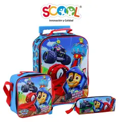 SCOOL - Set Maleta Mediana A4 3d Kombat Paw Patrol H